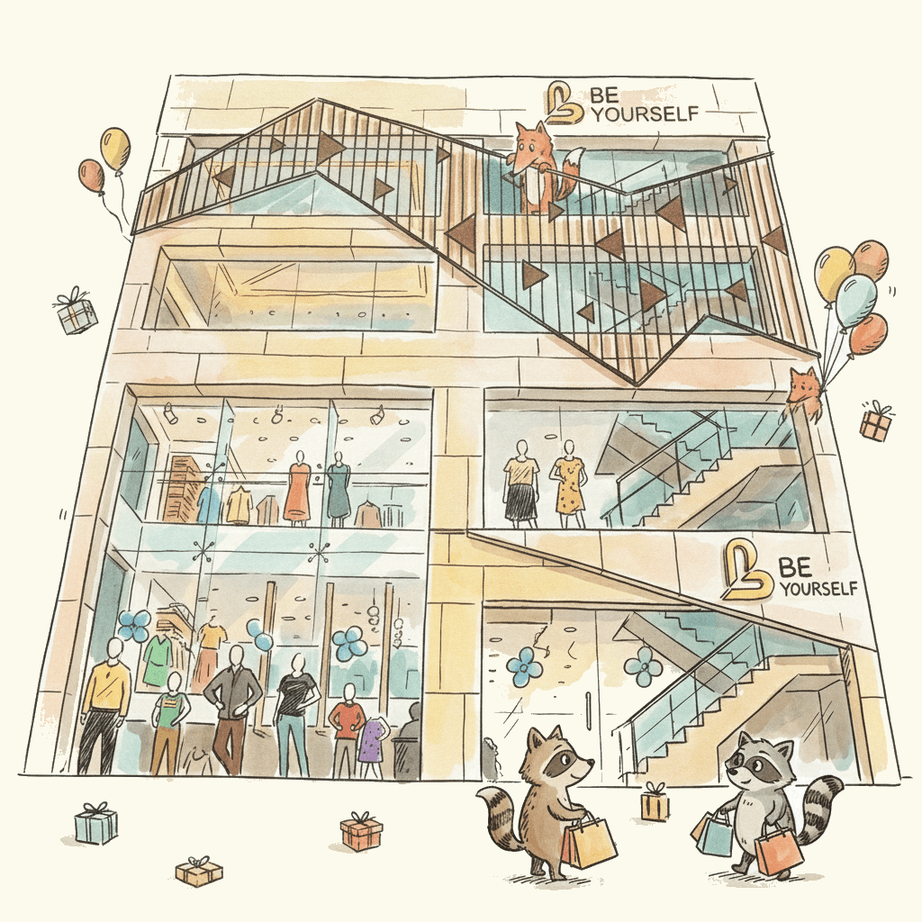 Be Yourself store illustration